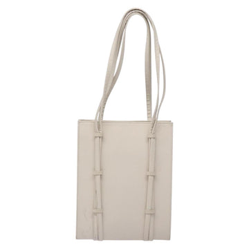 MCM Shoulder Bag Leather White Gold Auth bs27684 - 0