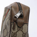 GUCCI GG Supreme Web Sherry Line Clutch Bag PVC Red Gold 89 01 012 Auth bs27688-8