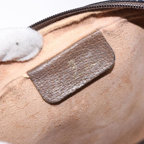 GUCCI GG Supreme Web Sherry Line Clutch Bag PVC Red Gold 89 01 012 Auth bs27688