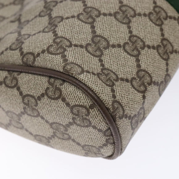 GUCCI GG Supreme Web Sherry Line Clutch Bag PVC Red Gold 89 01 012 Auth bs27688