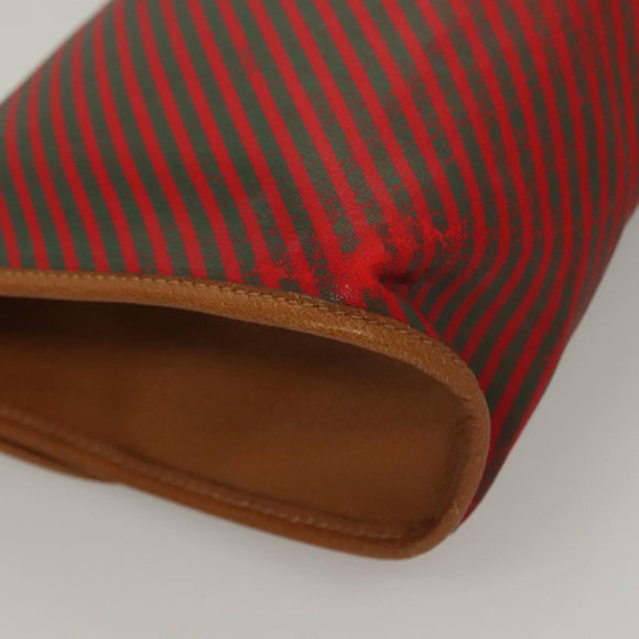 GUCCI Clutch Bag PVC Gold Red 89 01 040 Auth bs27689