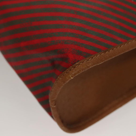 GUCCI Clutch Bag PVC Gold Red 89 01 040 Auth bs27689