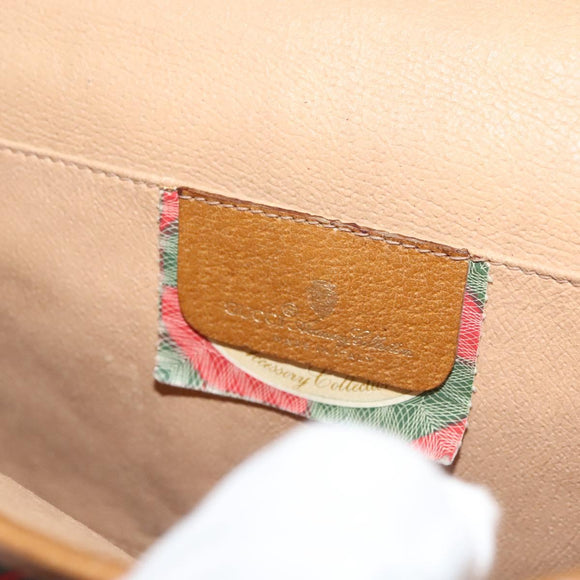 GUCCI Clutch Bag PVC Gold Red 89 01 040 Auth bs27689