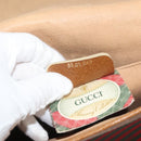 GUCCI Clutch Bag PVC Gold Red 89 01 040 Auth bs27689-19