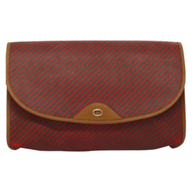 GUCCI Clutch Bag PVC Gold Red 89 01 040 Auth bs27689 - 0