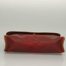 GUCCI Clutch Bag PVC Gold Red 89 01 040 Auth bs27689-7