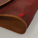 GUCCI Clutch Bag PVC Gold Red 89 01 040 Auth bs27689-8