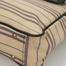 BURBERRY Tote Bag Canvas Beige Silver Auth bs27693-14