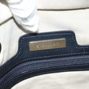 BURBERRY Tote Bag Canvas Beige Silver Auth bs27693-11