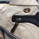 BURBERRY Tote Bag Canvas Beige Silver Auth bs27693-20