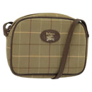 Burberrys Nova Check Shoulder Bag Canvas Beige Auth bs27696-1