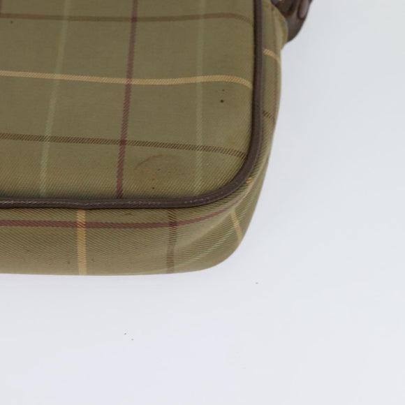 Burberrys Nova Check Shoulder Bag Canvas Beige Auth bs27696