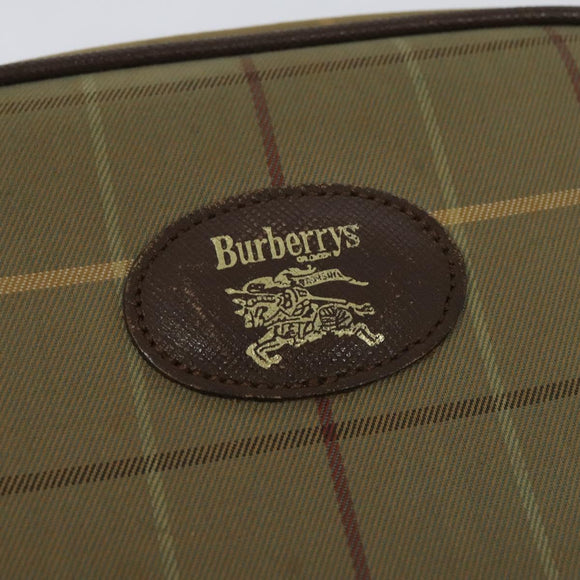 Burberrys Nova Check Shoulder Bag Canvas Beige Auth bs27696