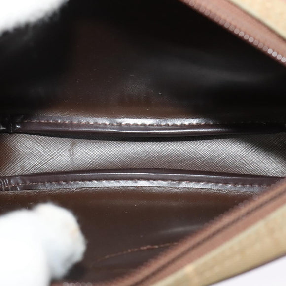 Burberrys Nova Check Shoulder Bag Canvas Beige Auth bs27696