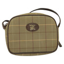 Burberrys Nova Check Shoulder Bag Canvas Beige Auth bs27696-13