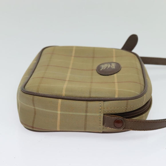 Burberrys Nova Check Shoulder Bag Canvas Beige Auth bs27696