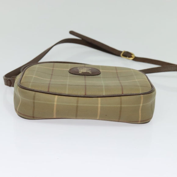 Burberrys Nova Check Shoulder Bag Canvas Beige Auth bs27696