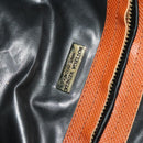 BOTTEGA VENETA Boston Bag PVC Navy Gold Auth bs27699-17