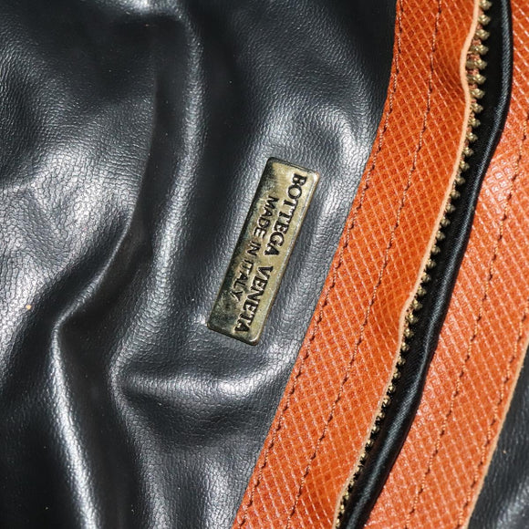 BOTTEGA VENETA Boston Bag PVC Navy Gold Auth bs27699