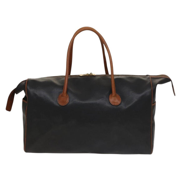 BOTTEGA VENETA Boston Bag PVC Navy Gold Auth bs27699