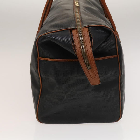 BOTTEGA VENETA Boston Bag PVC Navy Gold Auth bs27699