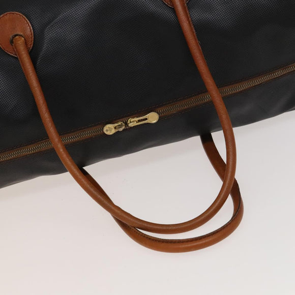 BOTTEGA VENETA Boston Bag PVC Navy Gold Auth bs27699