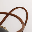 BOTTEGA VENETA Boston Bag PVC Navy Gold Auth bs27699-8