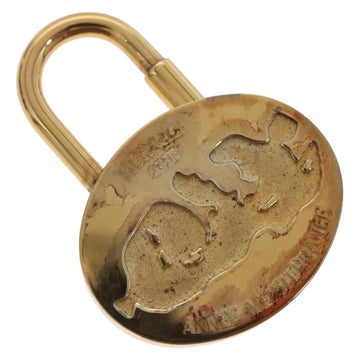 HERMES Cadena Charm metal Gold Auth bs27700