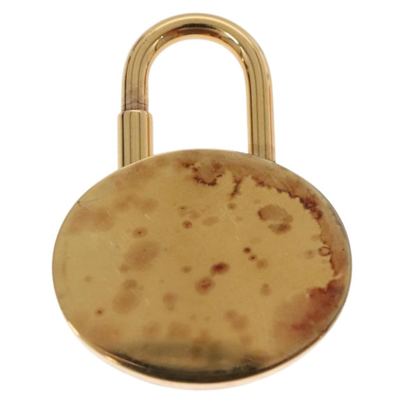 HERMES Cadena Charm metal Gold Auth bs27700