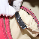 VALENTINO Valentino Rockstuds Hand Bag Leather Pink Gold Auth bs27703-12