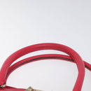 VALENTINO Valentino Rockstuds Hand Bag Leather Pink Gold Auth bs27703-8