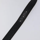 Christian Dior Belt Leather Black Gold Auth bs27707-10