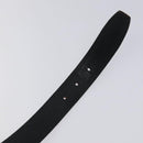 Christian Dior Belt Leather Black Gold Auth bs27707-11