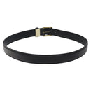 Christian Dior Belt Leather Black Gold Auth bs27707-3
