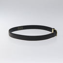 Christian Dior Belt Leather Black Gold Auth bs27707-5