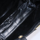 Salvatore Ferragamo Vala Tote Bag Leather Black Gold Auth bs27710-16