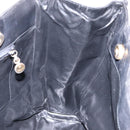 Salvatore Ferragamo Vala Tote Bag Leather Black Gold Auth bs27710-17