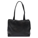 Salvatore Ferragamo Vala Tote Bag Leather Black Gold Auth bs27710-3