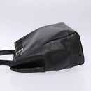 Salvatore Ferragamo Vala Tote Bag Leather Black Gold Auth bs27710-5