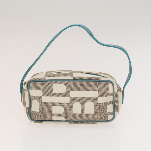 BALLY Bag Canvas Leather 3Set Black white Auth bs27713