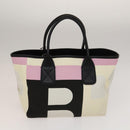 BALLY Bag Canvas Leather 3Set Black white Auth bs27713-3