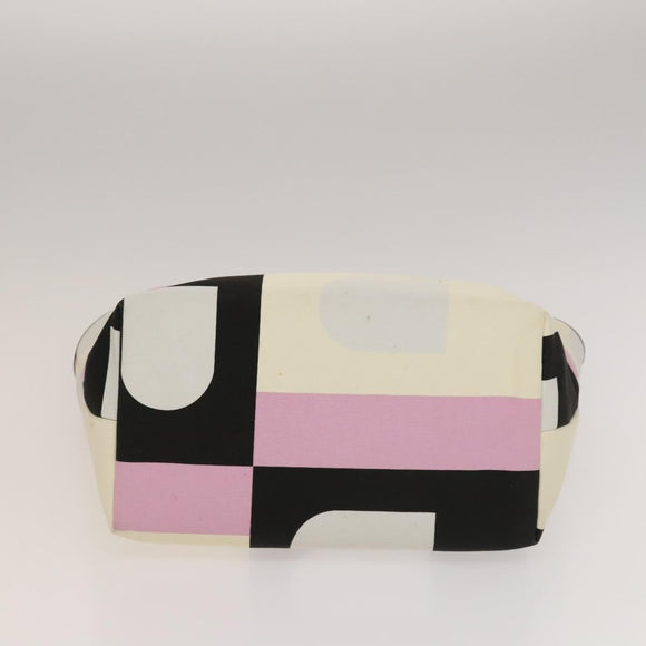 BALLY Bag Canvas Leather 3Set Black white Auth bs27713