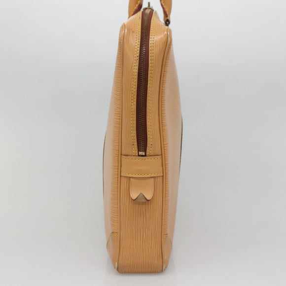 LOUIS VUITTON Epi Porte Documents Voyage Bag Winnipeg Beige LV Auth bs27743