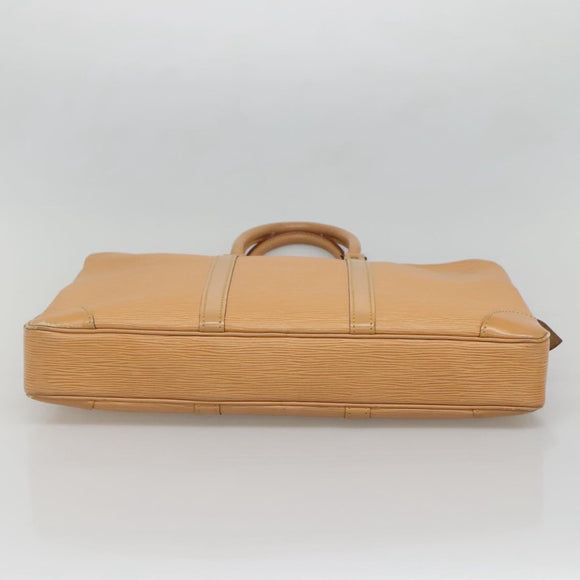 LOUIS VUITTON Epi Porte Documents Voyage Bag Winnipeg Beige LV Auth bs27743