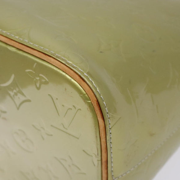 LOUIS VUITTON Monogram Vernis Houston Hand Bag Gris M91053 LV Auth bs27746