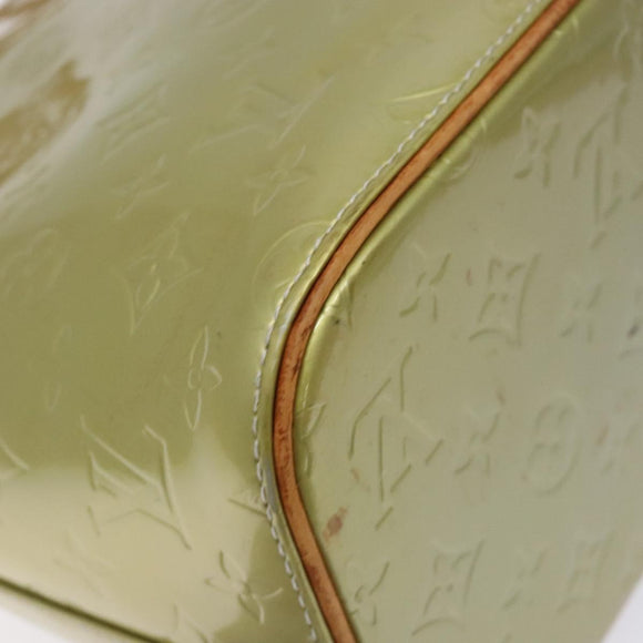 LOUIS VUITTON Monogram Vernis Houston Hand Bag Gris M91053 LV Auth bs27746