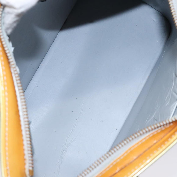 LOUIS VUITTON Monogram Vernis Houston Hand Bag Gris M91053 LV Auth bs27746