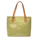 LOUIS VUITTON Monogram Vernis Houston Hand Bag Gris M91053 LV Auth bs27746-2