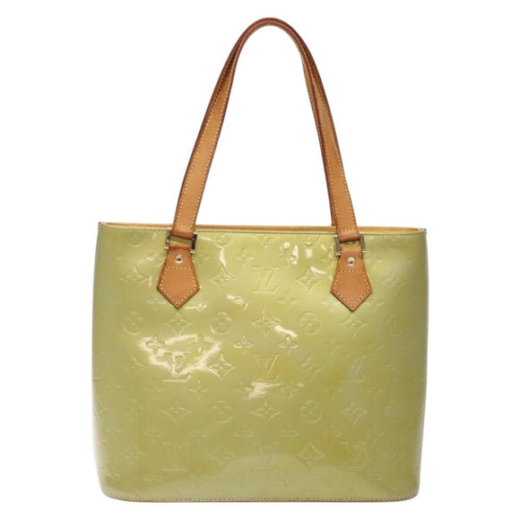 LOUIS VUITTON Monogram Vernis Houston Hand Bag Gris M91053 LV Auth bs27746