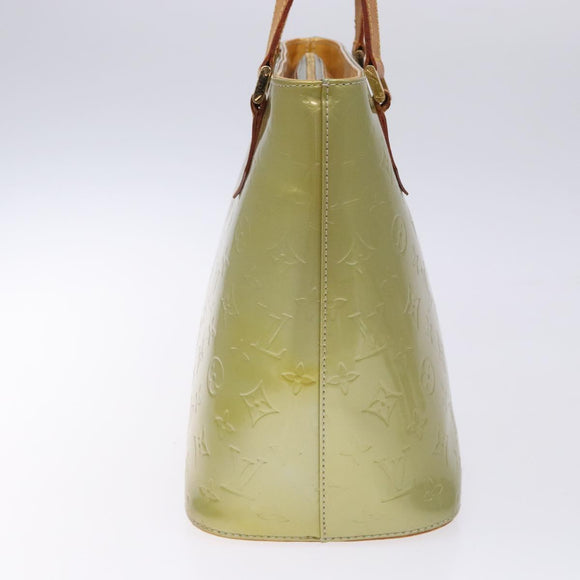 LOUIS VUITTON Monogram Vernis Houston Hand Bag Gris M91053 LV Auth bs27746